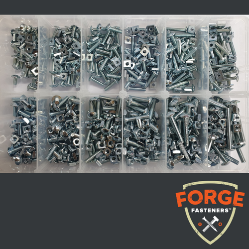 KIT GUTTER BOLT & NUT ZP